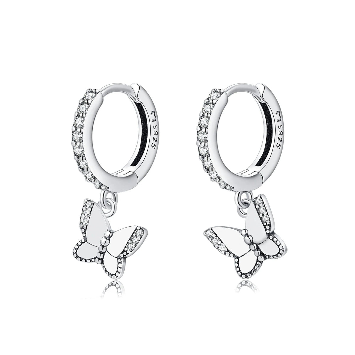 "Illuminated Butterfly" Earrings - Milas Jewels Shop