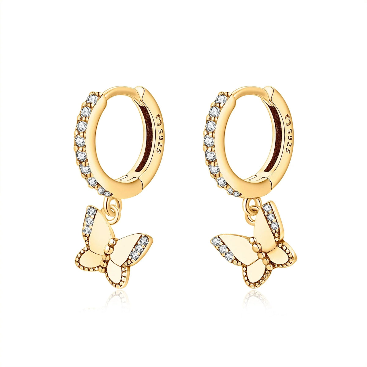 "Illuminated Butterfly" Earrings - Milas Jewels Shop
