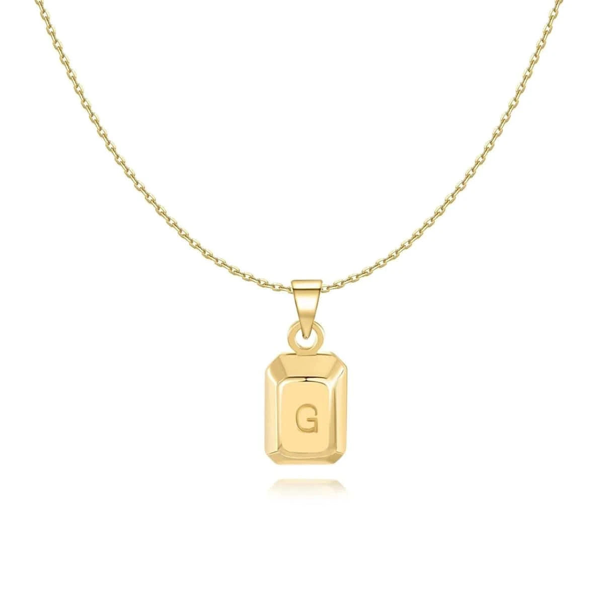 "Ingot Initials" Necklace - Milas Jewels Shop