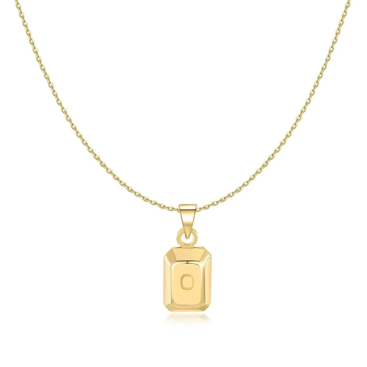 "Ingot Initials" Necklace - Milas Jewels Shop