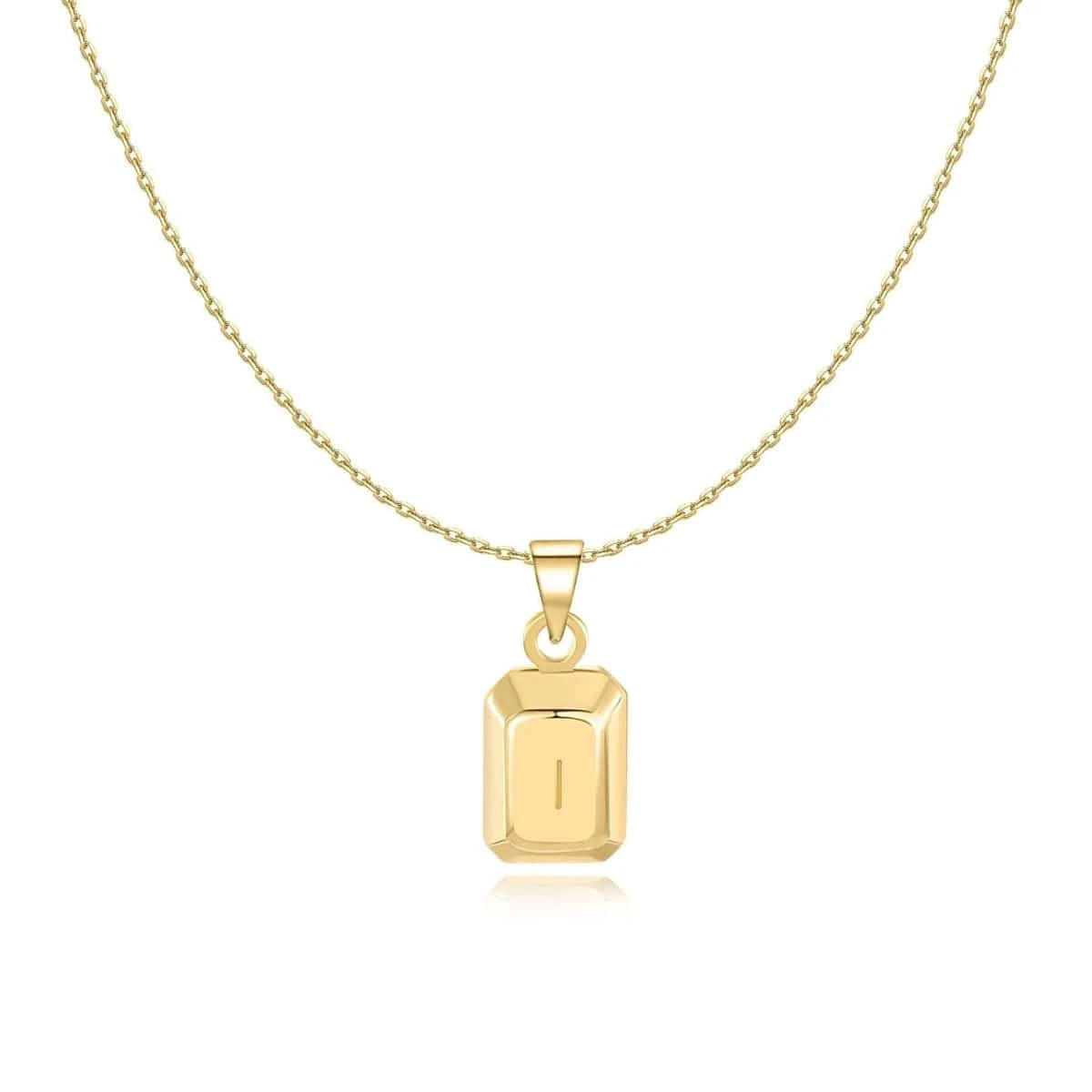 "Ingot Initials" Necklace - Milas Jewels Shop
