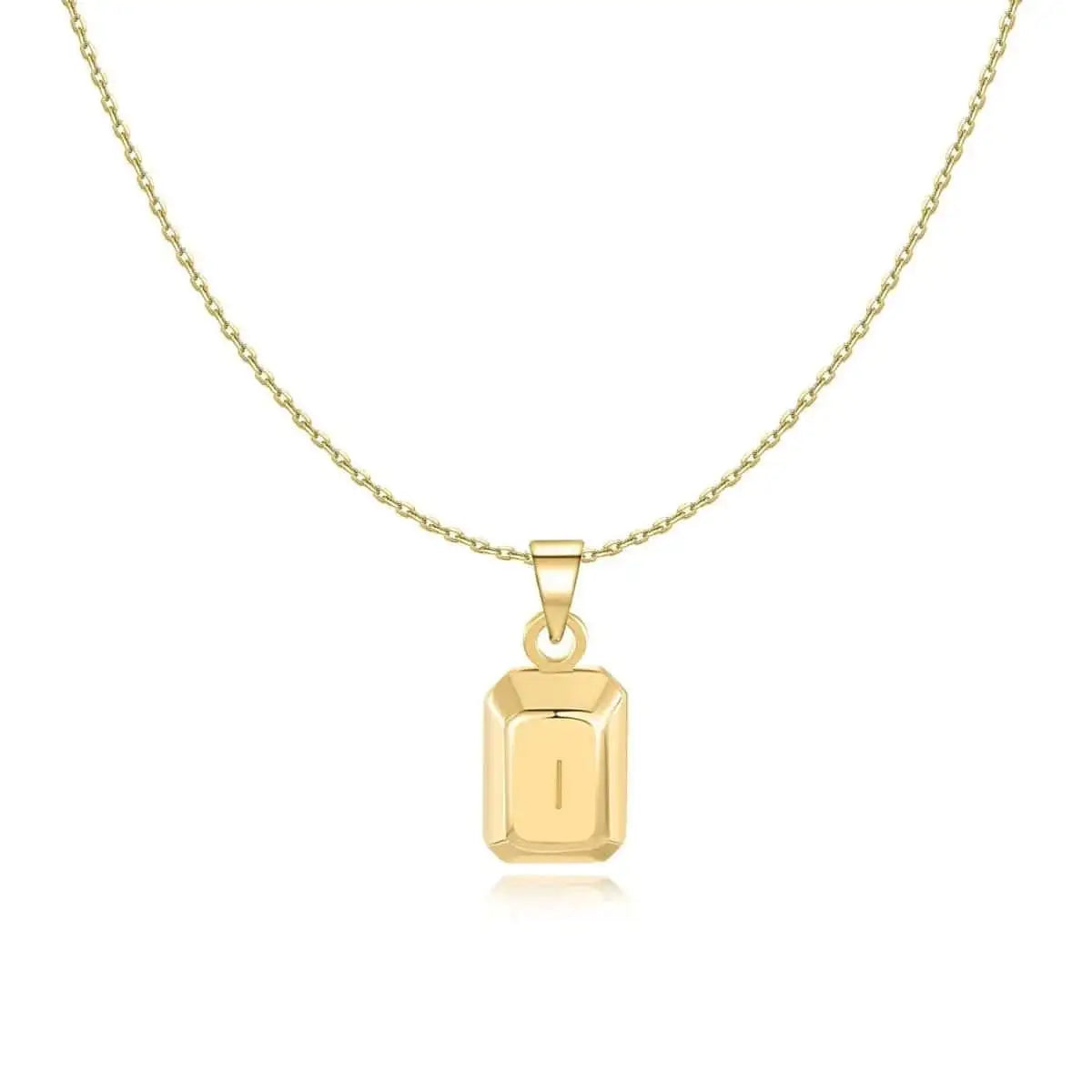 "Ingot Initials" Necklace - Milas Jewels Shop