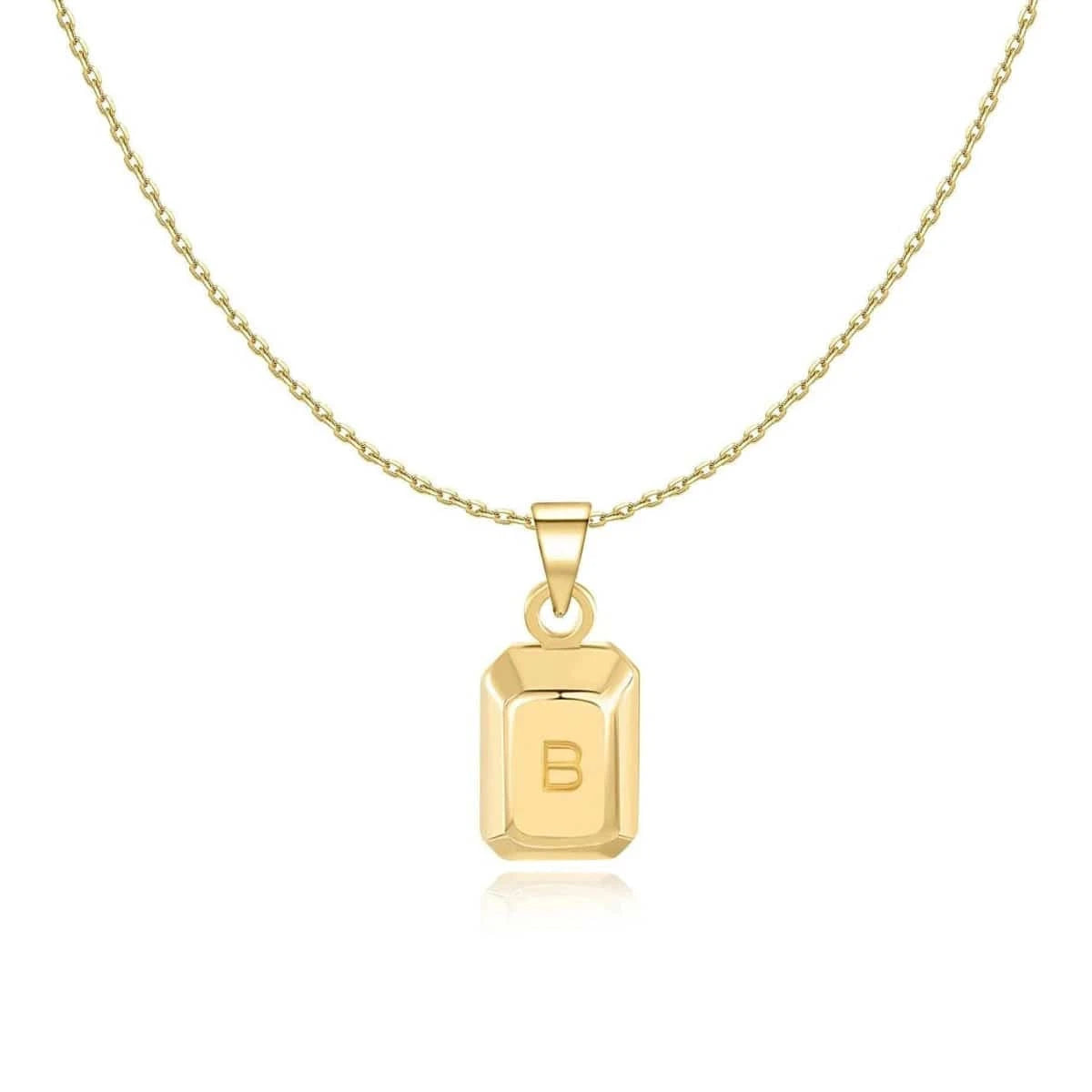"Ingot Initials" Necklace - Milas Jewels Shop