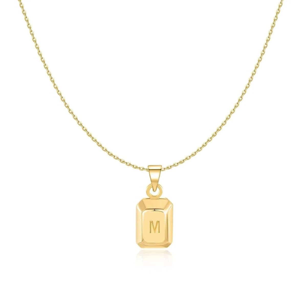 "Ingot Initials" Necklace - Milas Jewels Shop