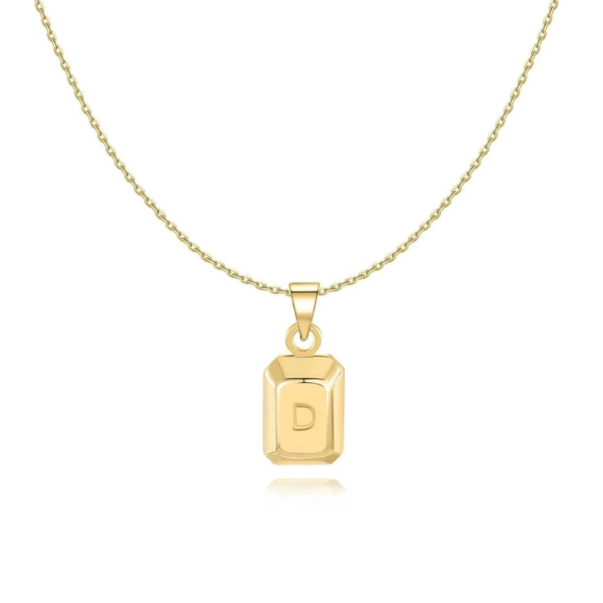 "Ingot Initials" Necklace - Milas Jewels Shop