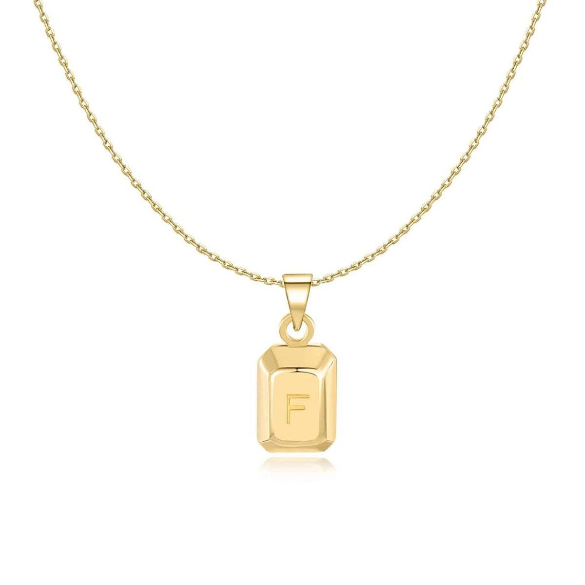 "Ingot Initials" Necklace - Milas Jewels Shop