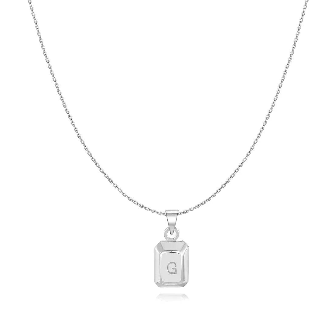"Ingot Initials" Necklace - Milas Jewels Shop