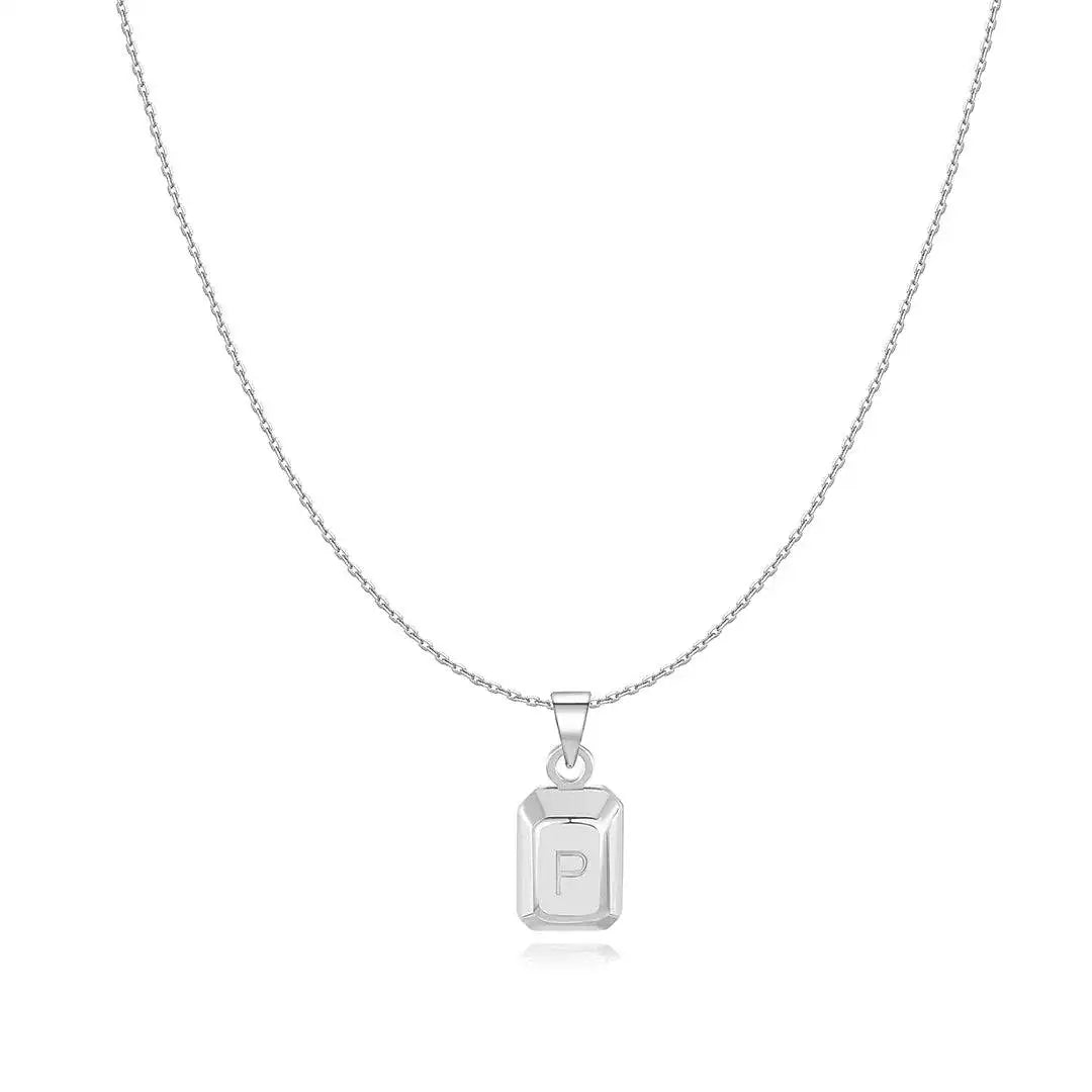 "Ingot Initials" Necklace - Milas Jewels Shop