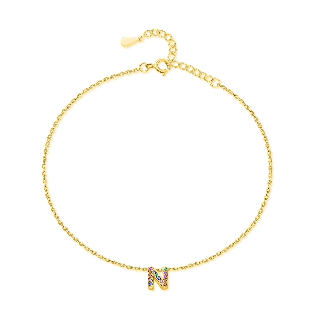 "Initial" Anklet - Milas Jewels Shop