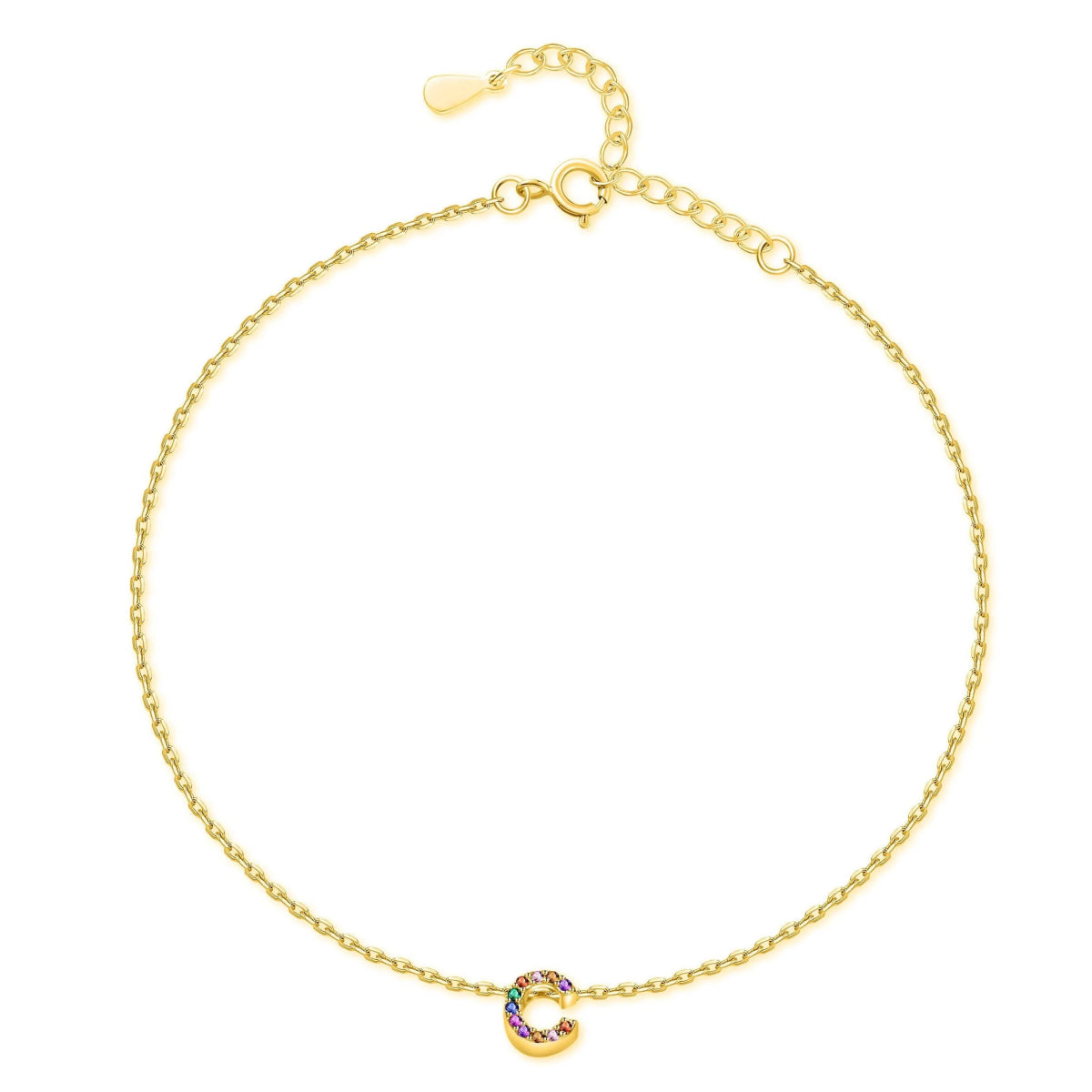 "Initial" Anklet - Milas Jewels Shop