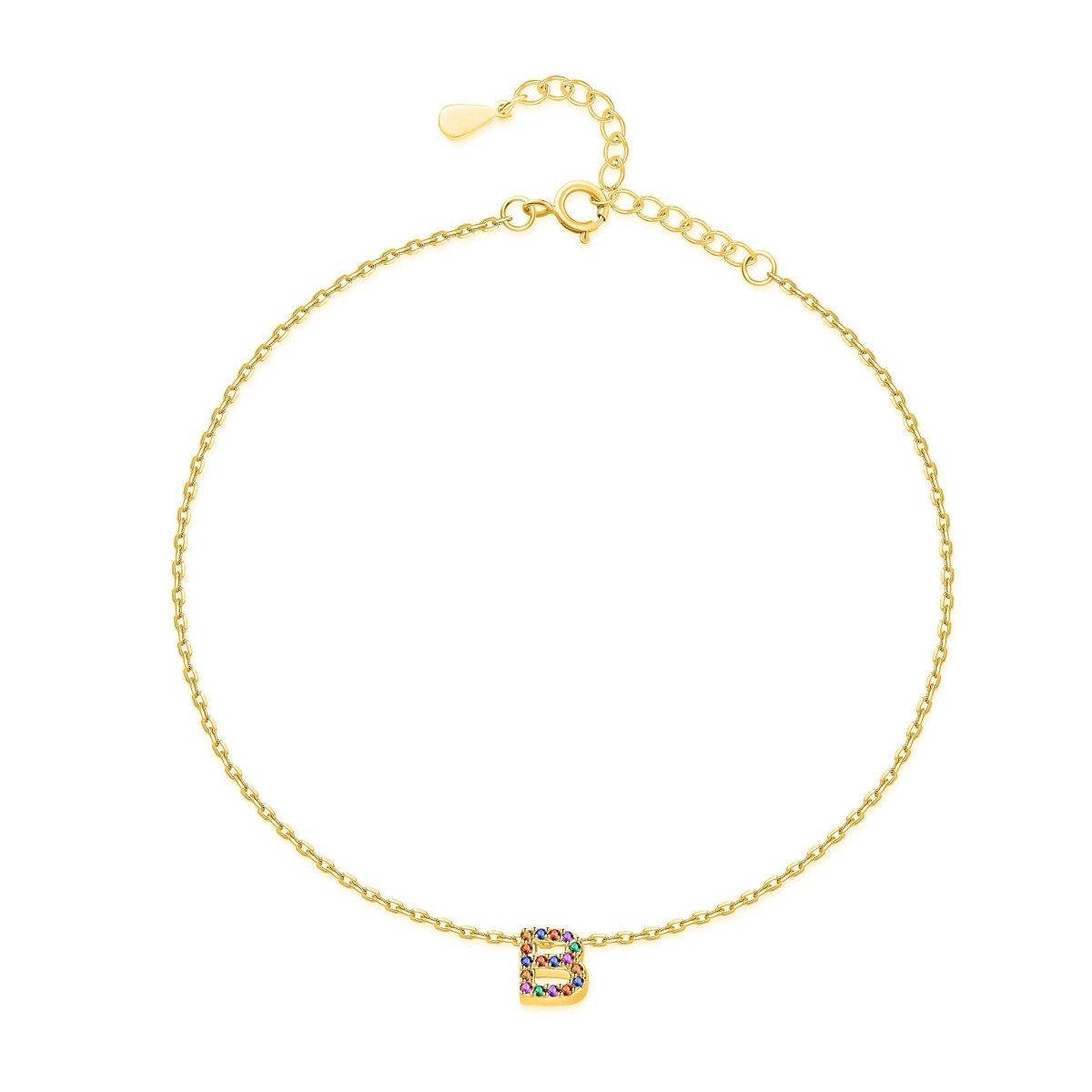 "Initial" Anklet - Milas Jewels Shop