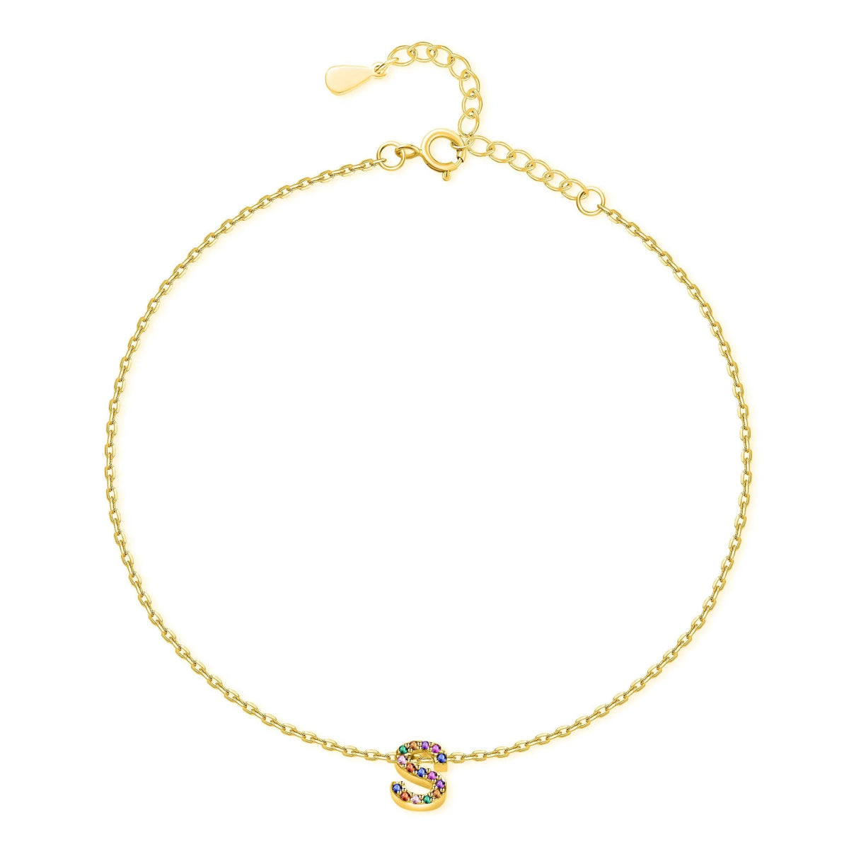"Initial" Anklet - Milas Jewels Shop