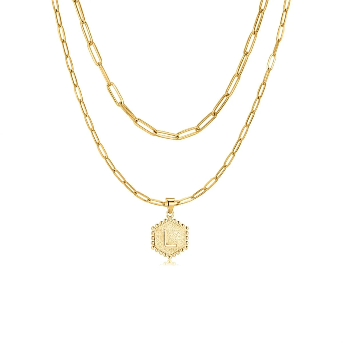 "Initial Chains" Necklace - Milas Jewels Shop