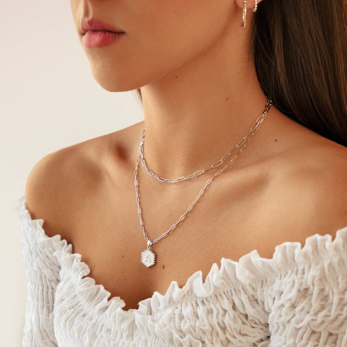 "Initial Chains" Necklace - Milas Jewels Shop