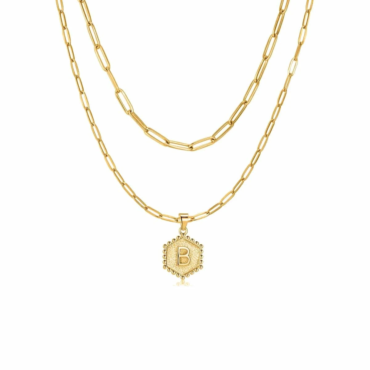 "Initial Chains" Necklace - Milas Jewels Shop