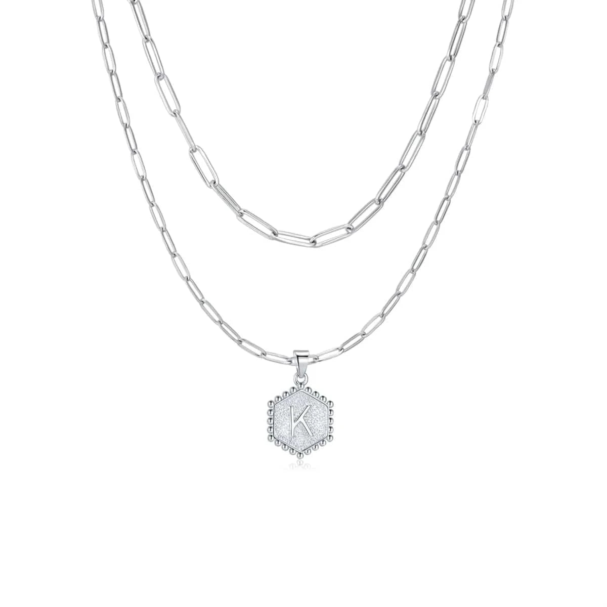 "Initial Chains" Necklace - Milas Jewels Shop