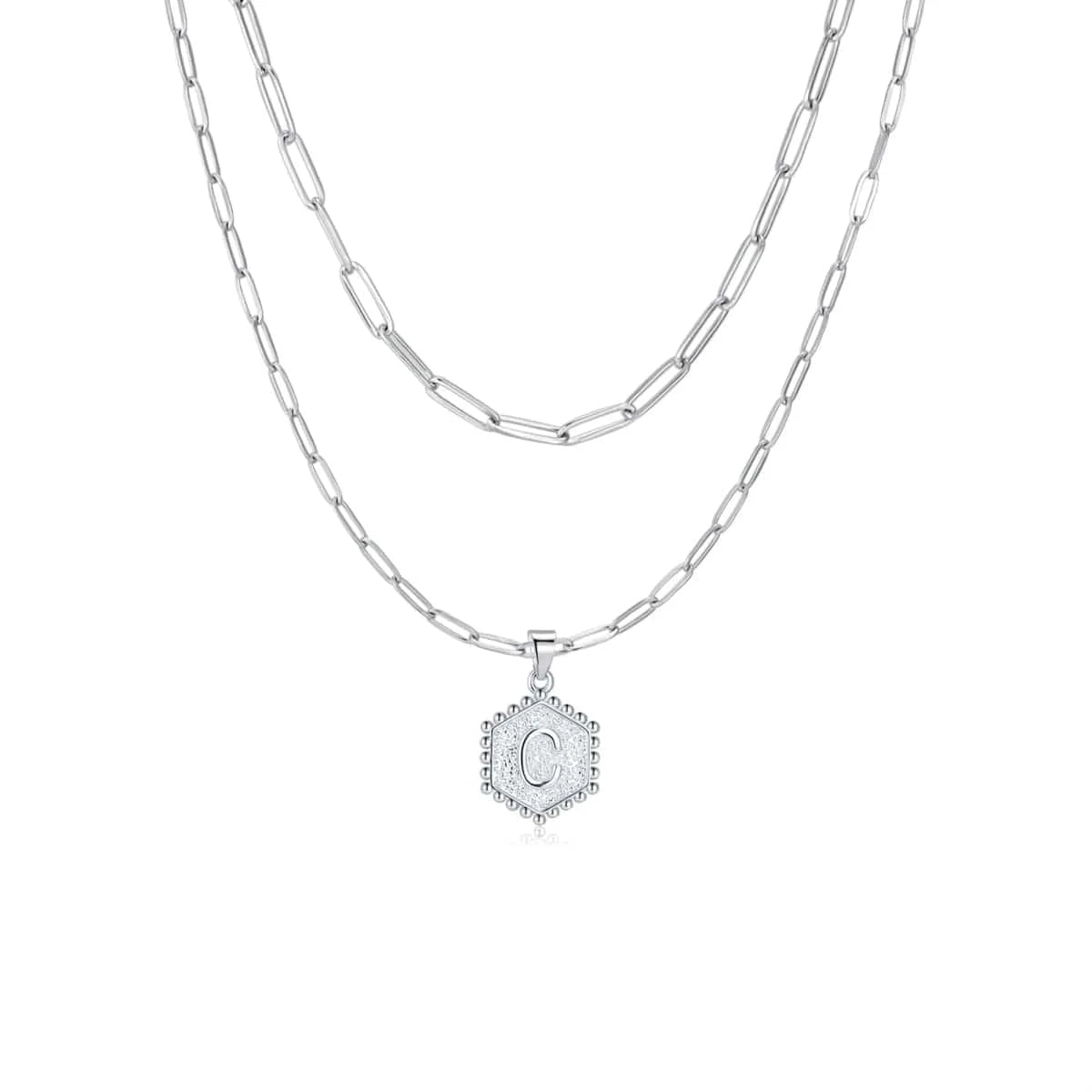 "Initial Chains" Necklace - Milas Jewels Shop
