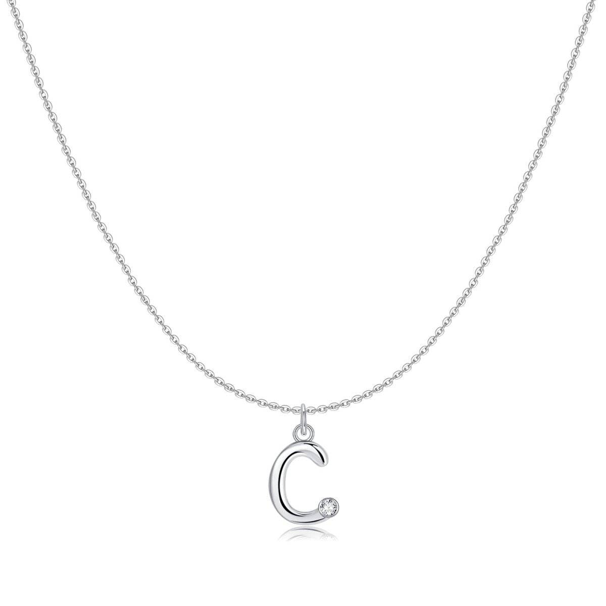 "Initial Glitter" Necklace - Milas Jewels Shop