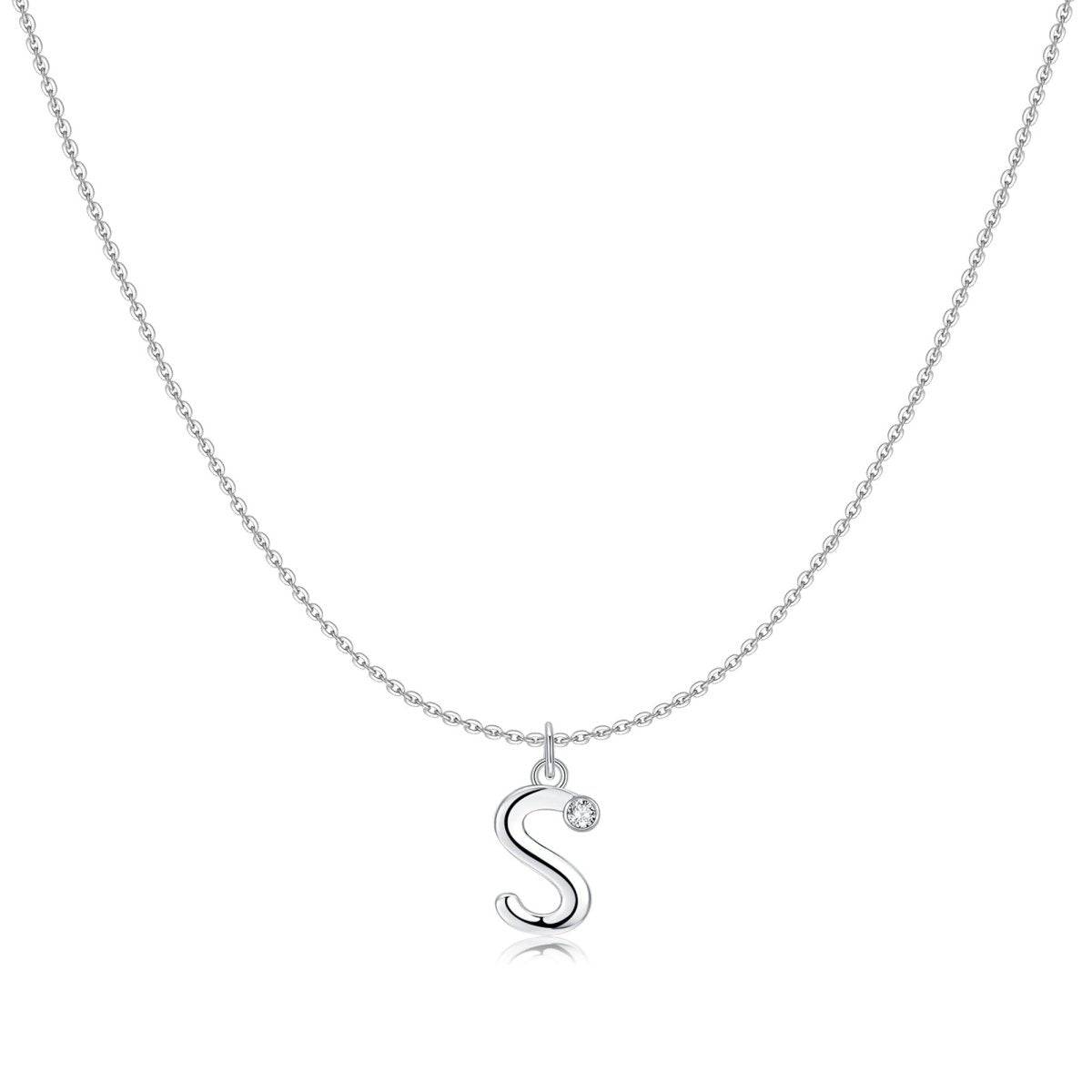 "Initial Glitter" Necklace - Milas Jewels Shop