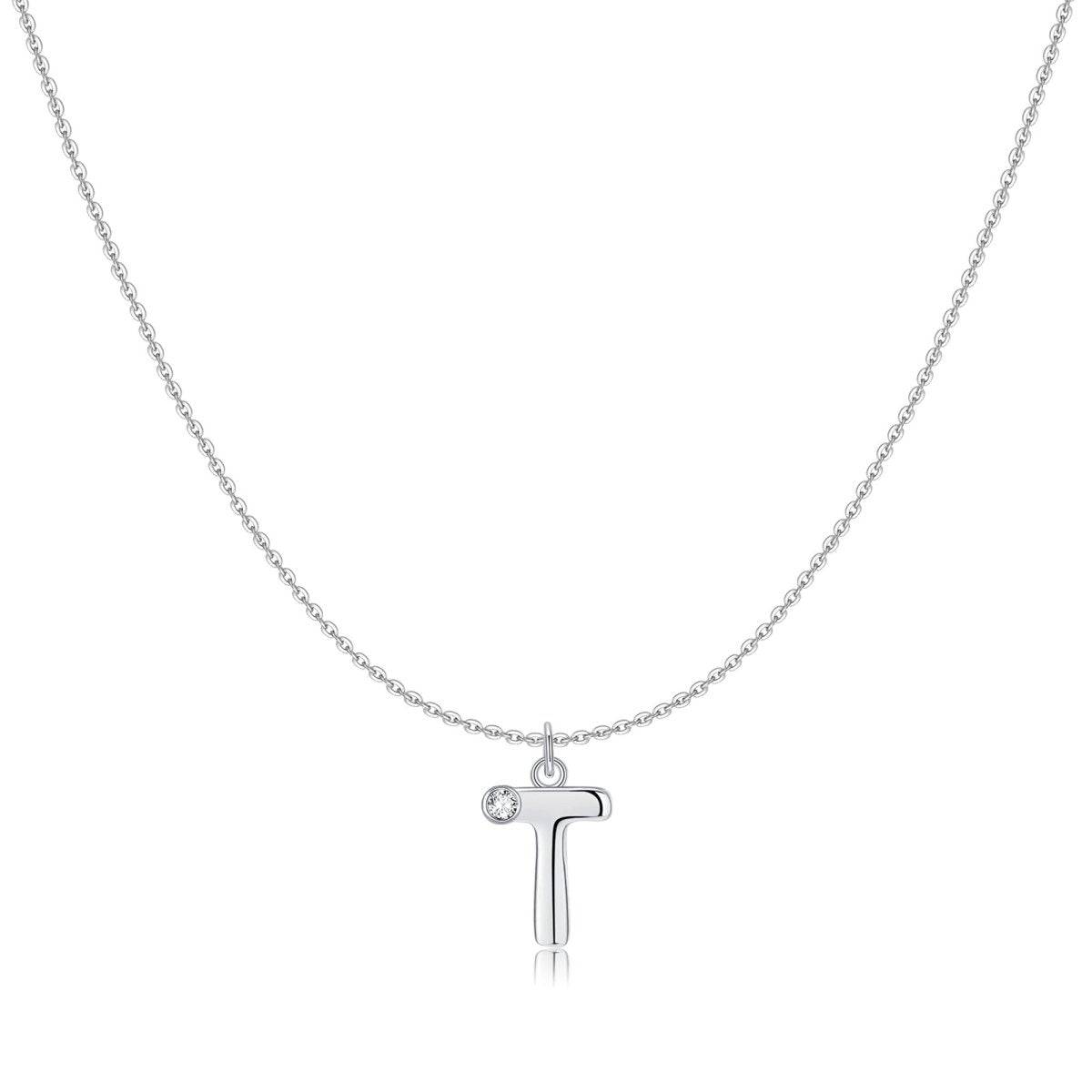 "Initial Glitter" Necklace - Milas Jewels Shop