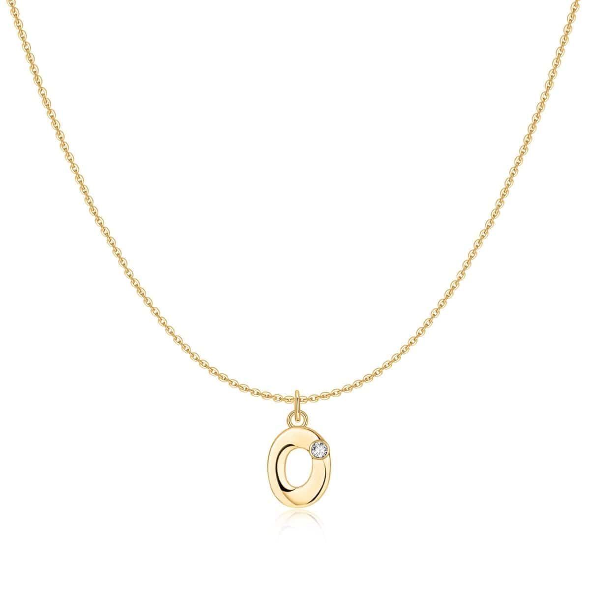 "Initial Glitter" Necklace - Milas Jewels Shop