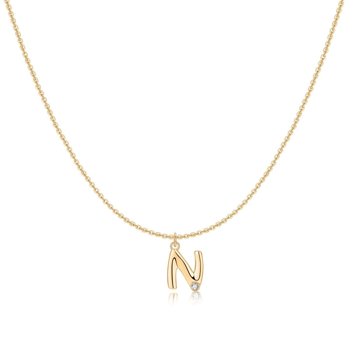 "Initial Glitter" Necklace - Milas Jewels Shop