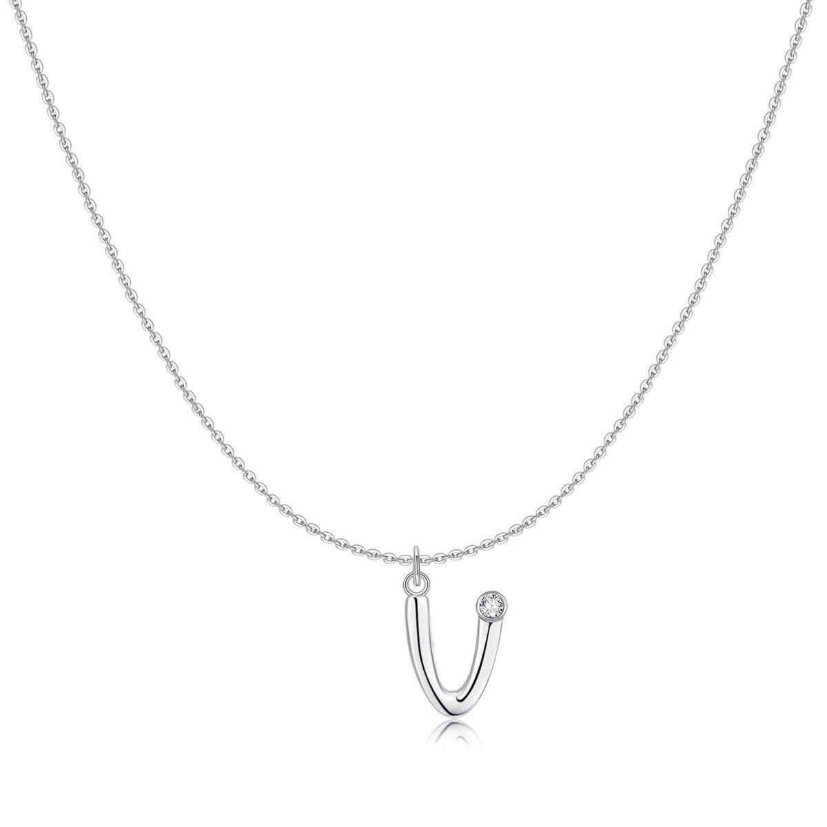 "Initial Glitter" Necklace - Milas Jewels Shop