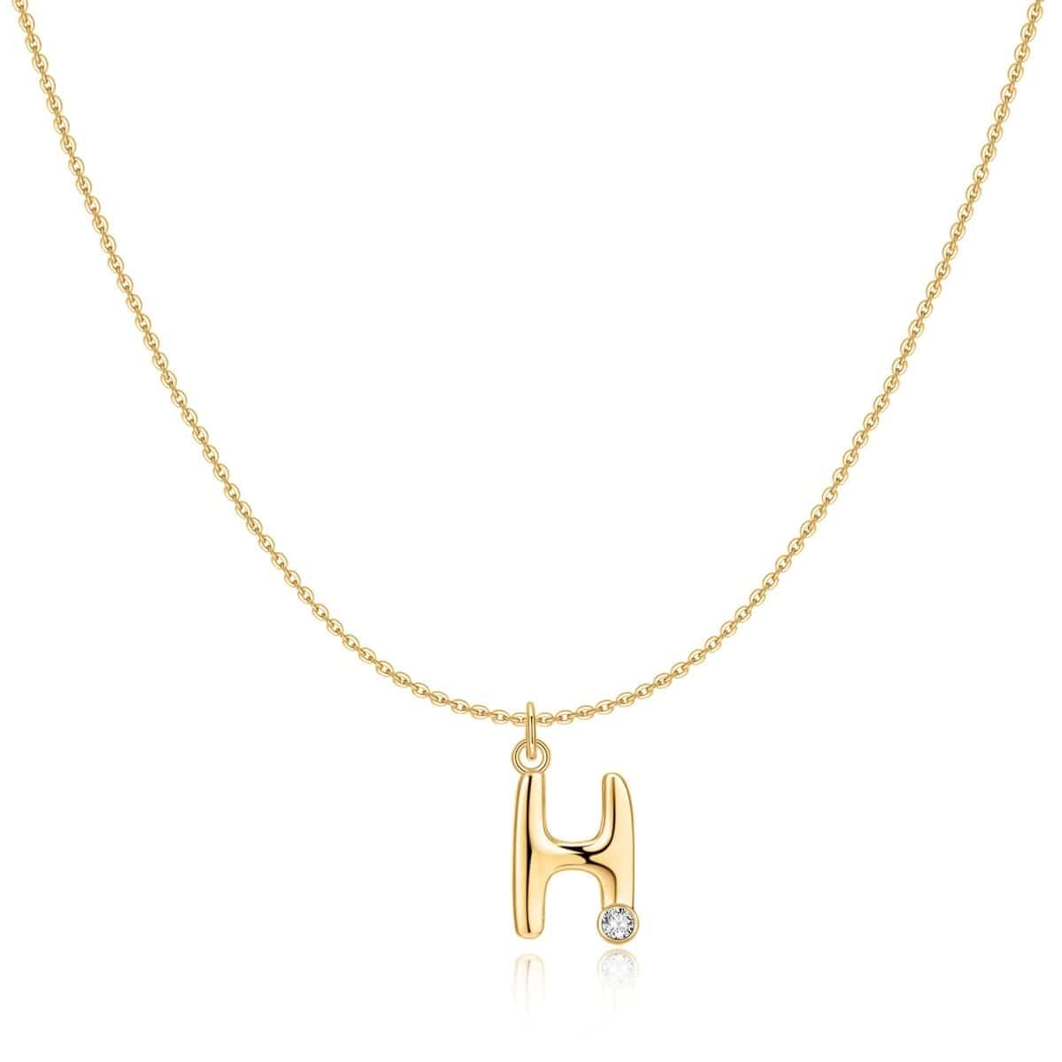 "Initial Glitter" Necklace - Milas Jewels Shop