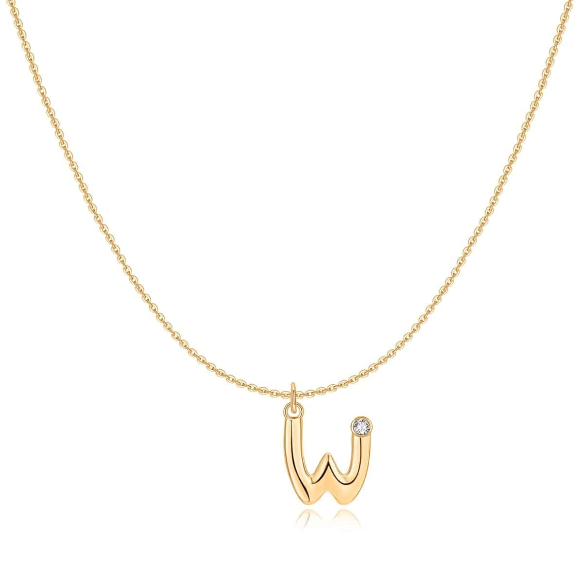 "Initial Glitter" Necklace - Milas Jewels Shop
