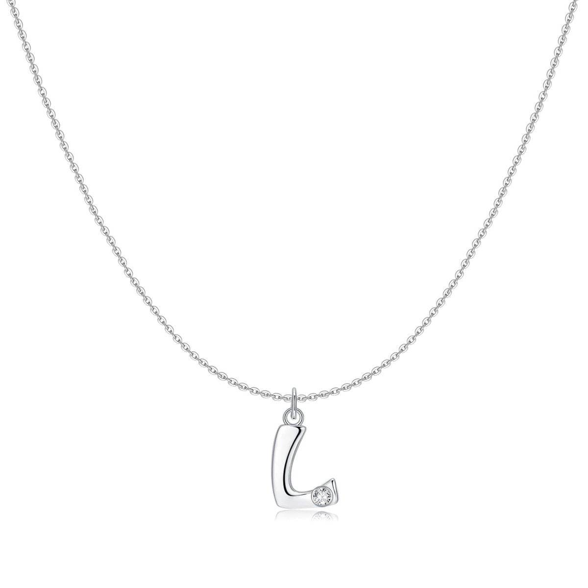"Initial Glitter" Necklace - Milas Jewels Shop