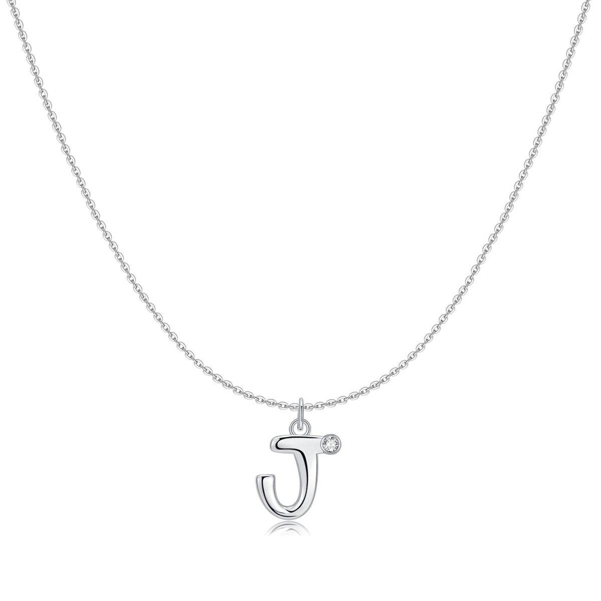 "Initial Glitter" Necklace - Milas Jewels Shop