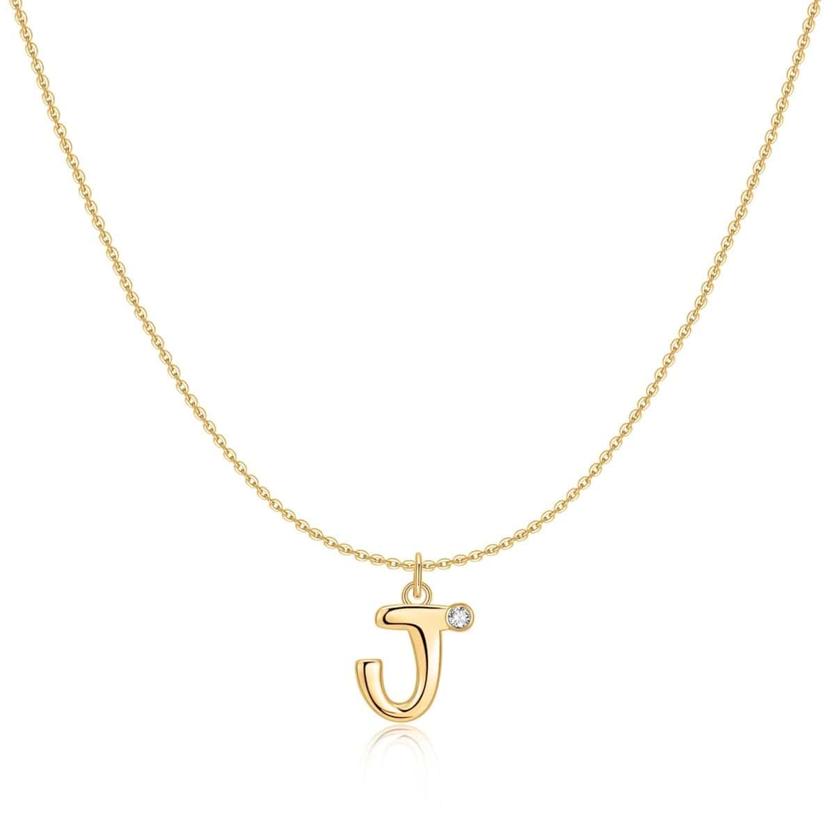 "Initial Glitter" Necklace - Milas Jewels Shop
