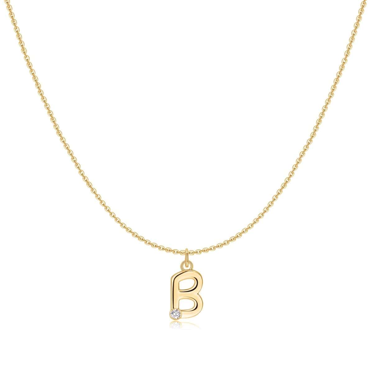 "Initial Glitter" Necklace - Milas Jewels Shop