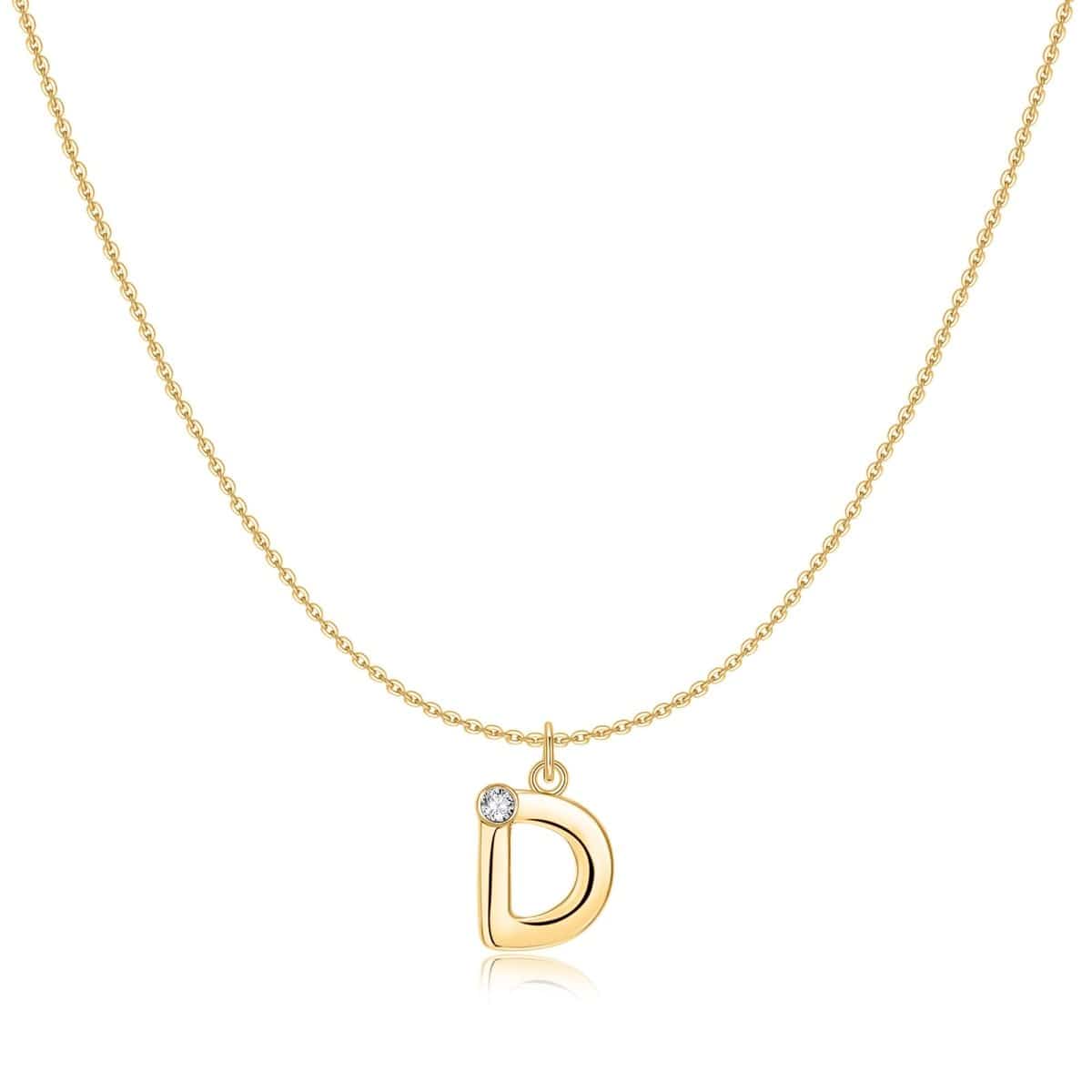 "Initial Glitter" Necklace - Milas Jewels Shop