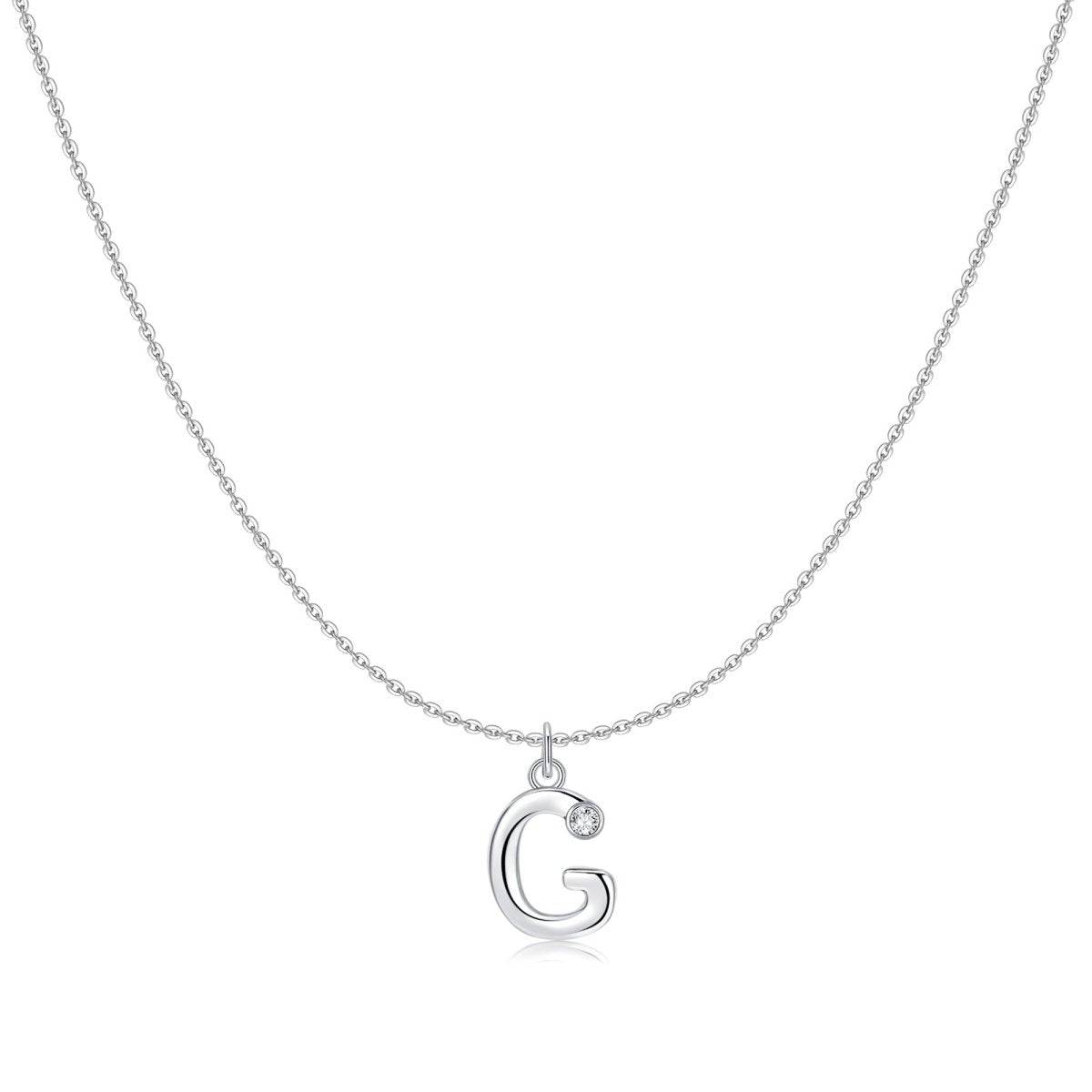 "Initial Glitter" Necklace - Milas Jewels Shop