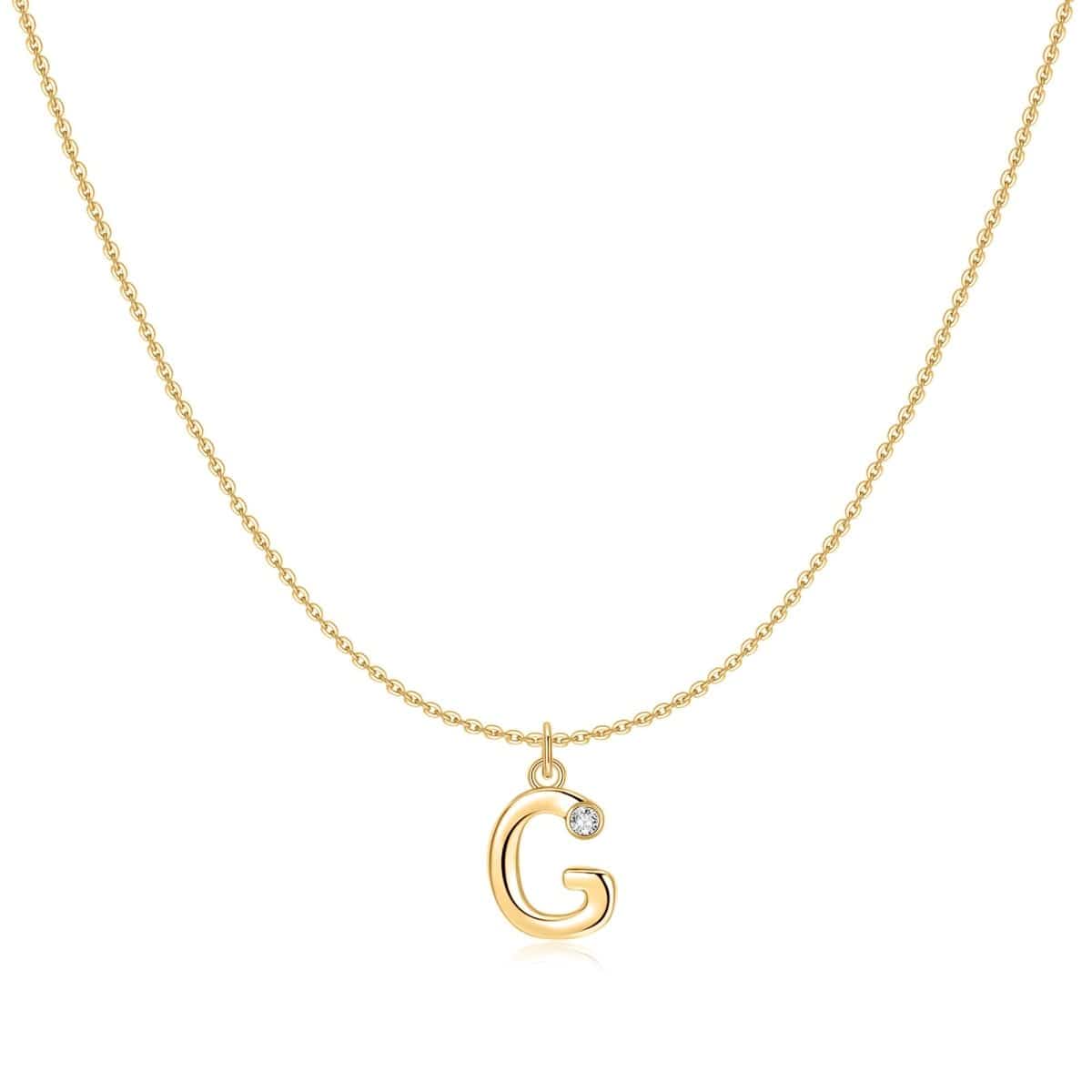 "Initial Glitter" Necklace - Milas Jewels Shop