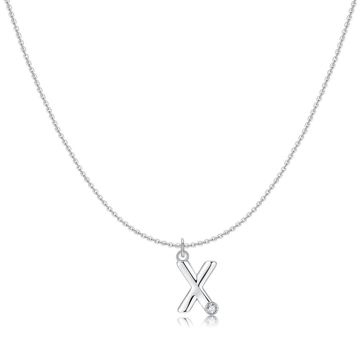 "Initial Glitter" Necklace - Milas Jewels Shop