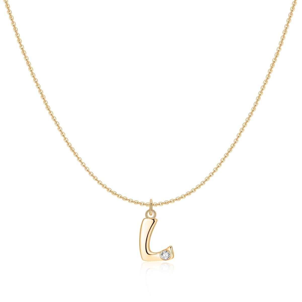 "Initial Glitter" Necklace - Milas Jewels Shop