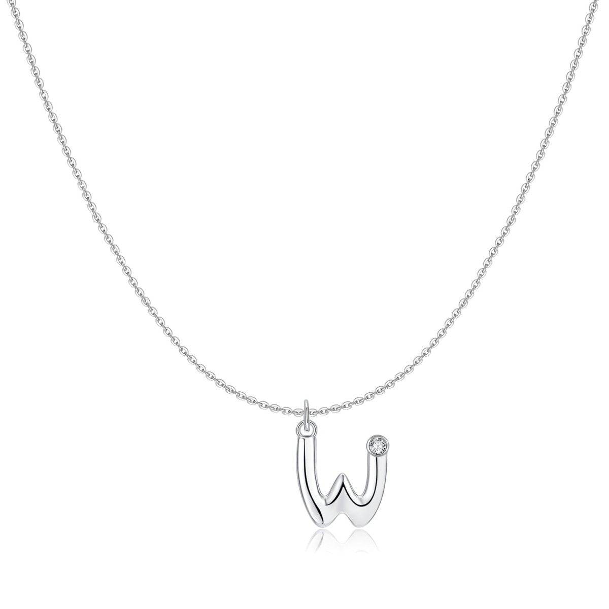 "Initial Glitter" Necklace - Milas Jewels Shop