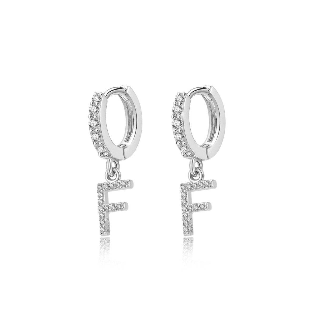 "Initial Hoops" Earrings - Milas Jewels Shop
