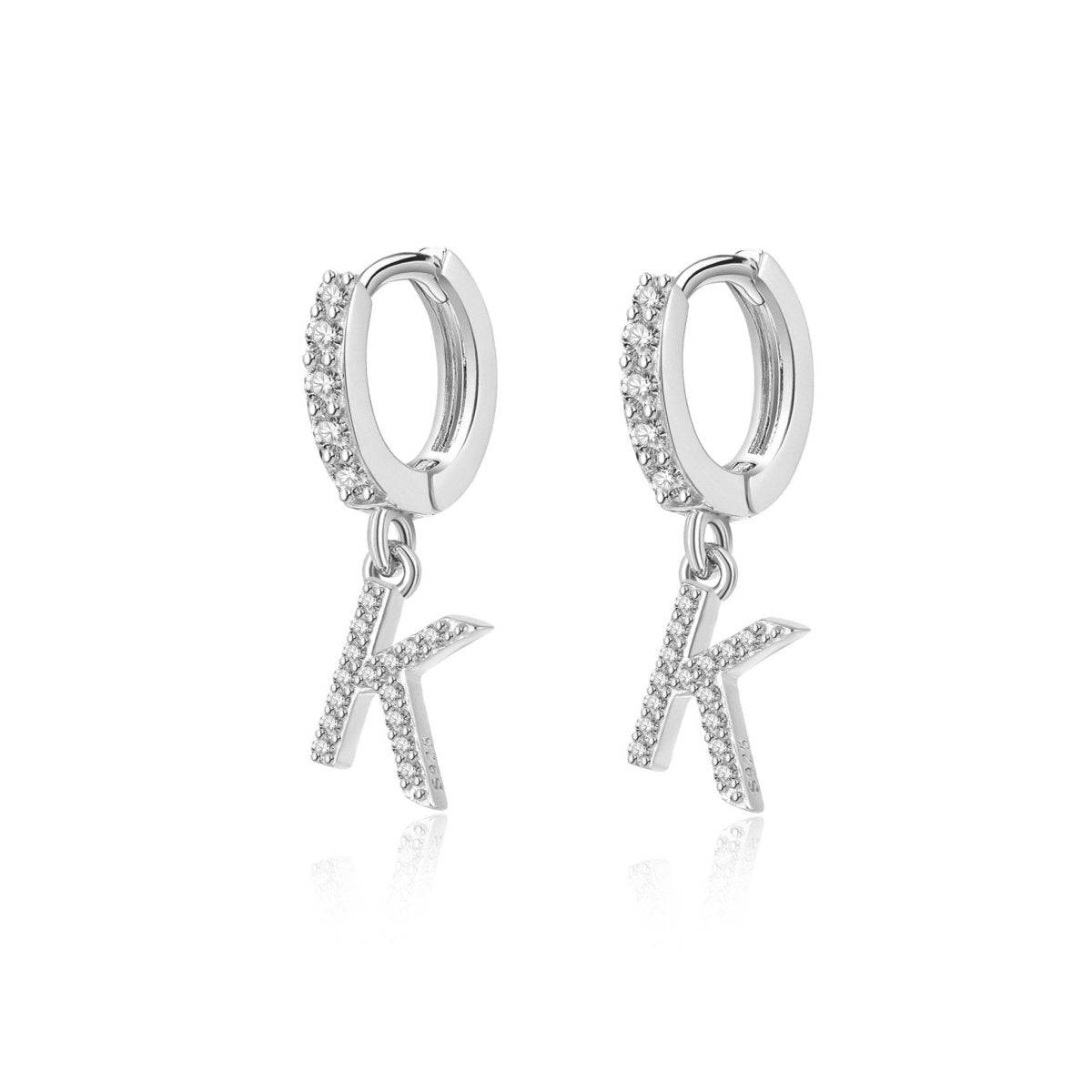 "Initial Hoops" Earrings - Milas Jewels Shop