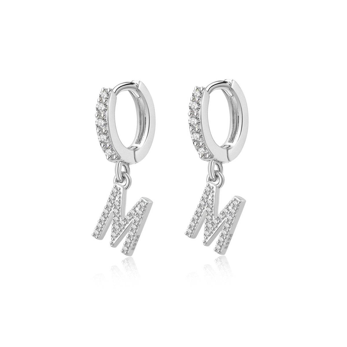 "Initial Hoops" Earrings - Milas Jewels Shop