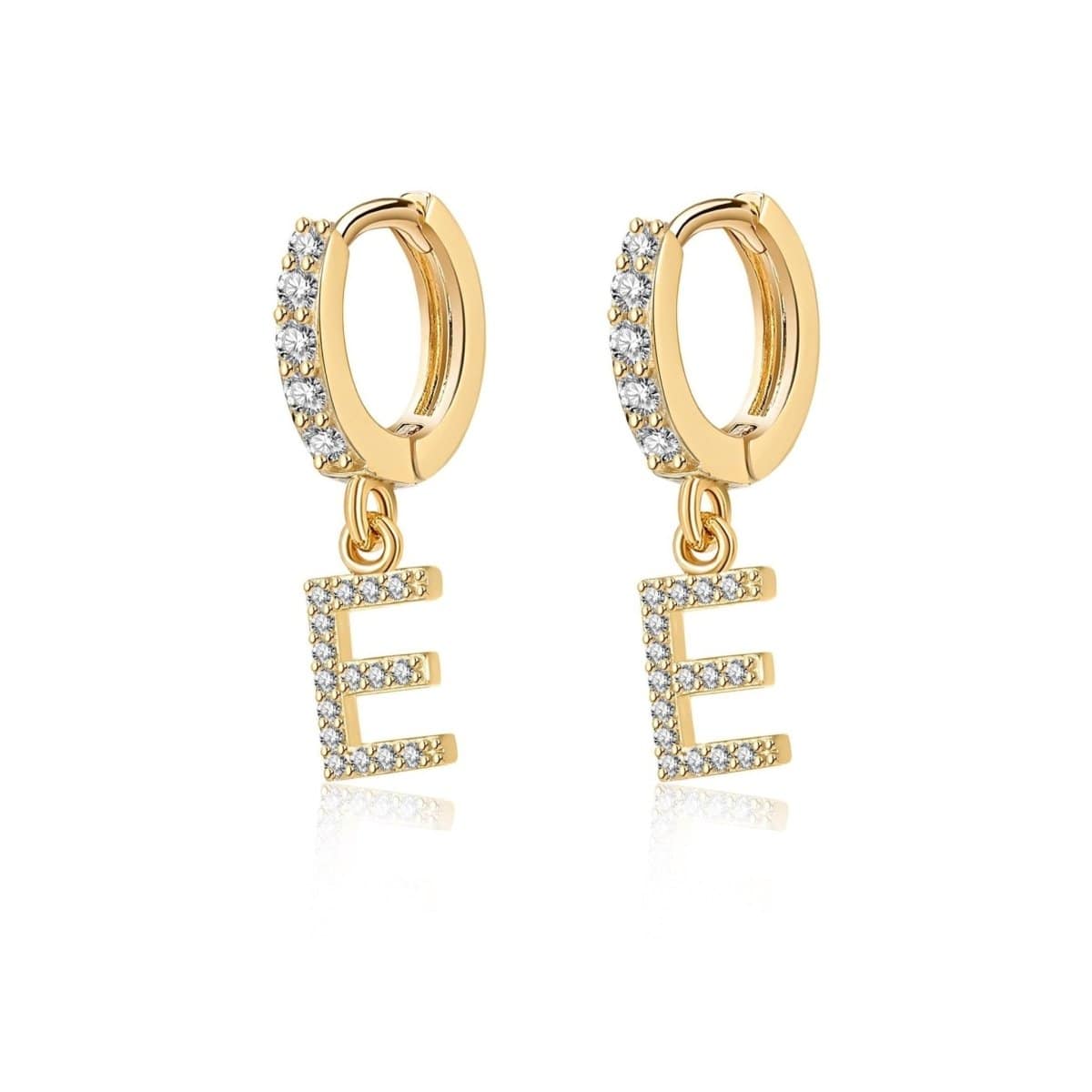 "Initial Hoops" Earrings - Milas Jewels Shop