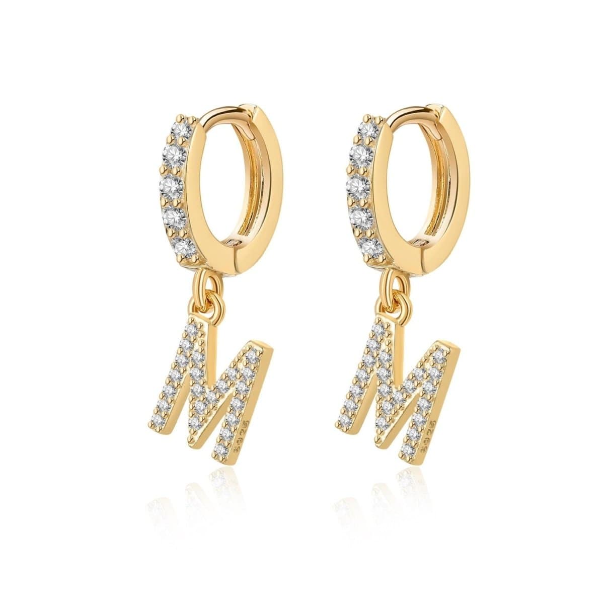 "Initial Hoops" Earrings - Milas Jewels Shop