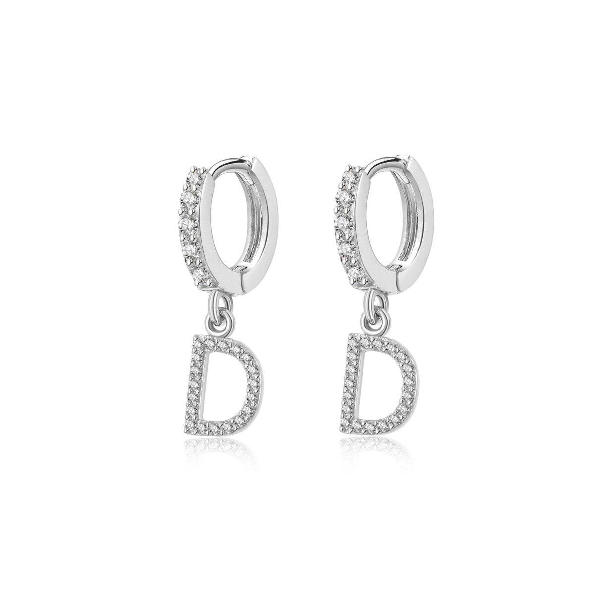 "Initial Hoops" Earrings - Milas Jewels Shop