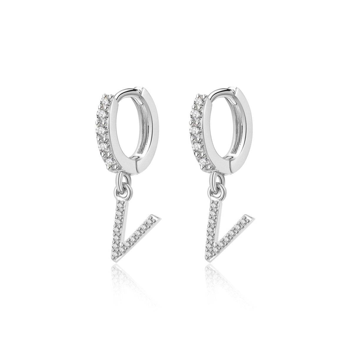 "Initial Hoops" Earrings - Milas Jewels Shop