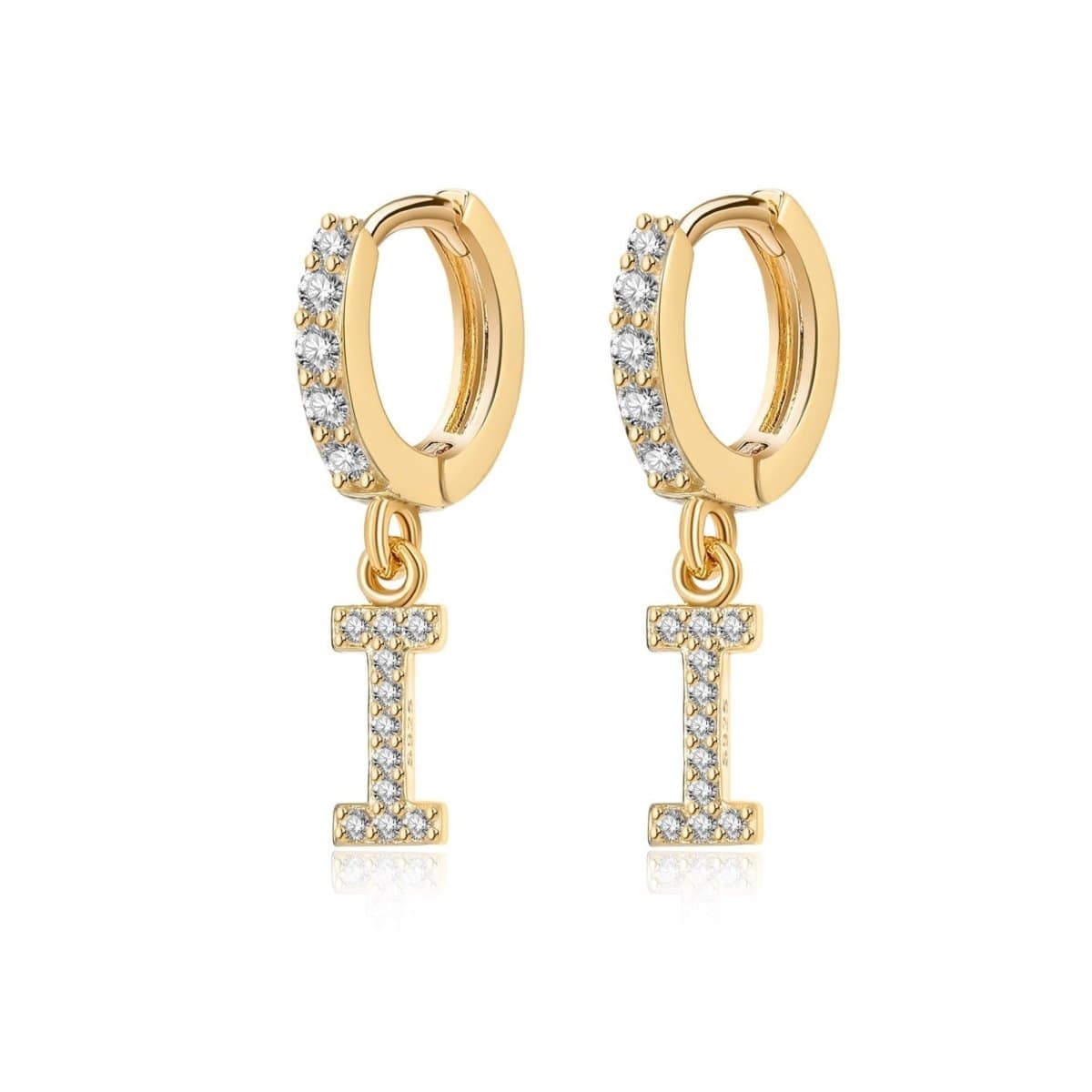 "Initial Hoops" Earrings - Milas Jewels Shop