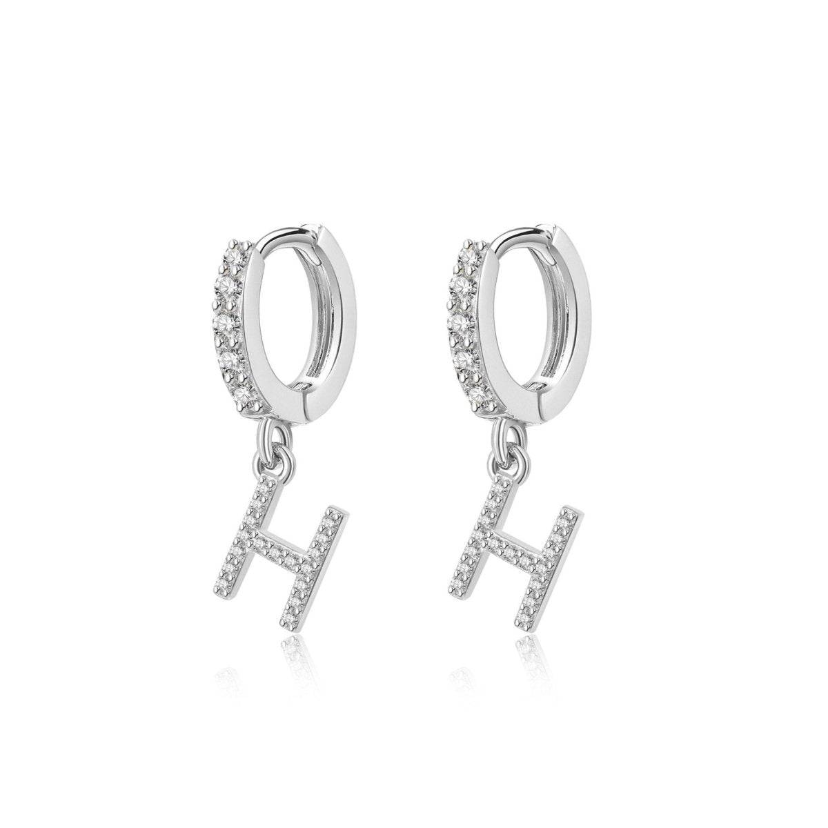 "Initial Hoops" Earrings - Milas Jewels Shop