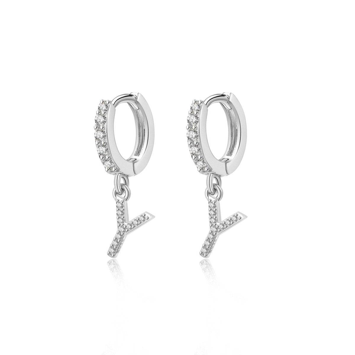 "Initial Hoops" Earrings - Milas Jewels Shop
