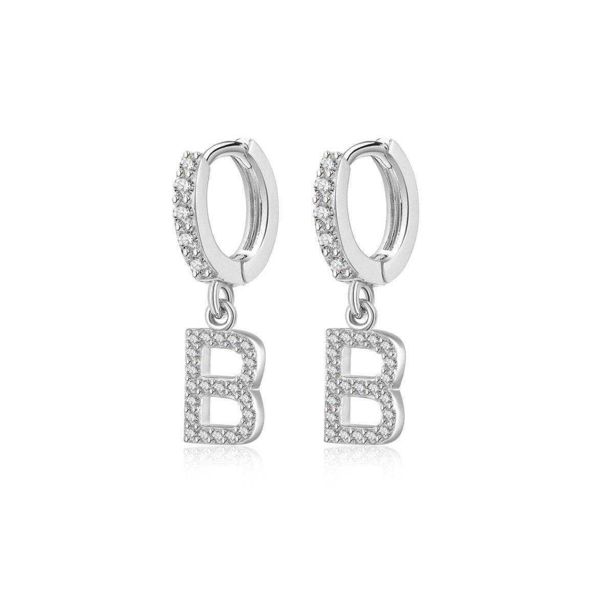"Initial Hoops" Earrings - Milas Jewels Shop